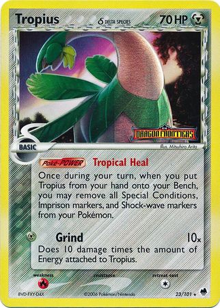 Tropius (23/101) (Delta Species) (Stamped) [EX: Dragon Frontiers] | Mega City Incorporated
