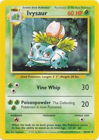 Ivysaur (30/102) [Base Set Unlimited] | Mega City Incorporated