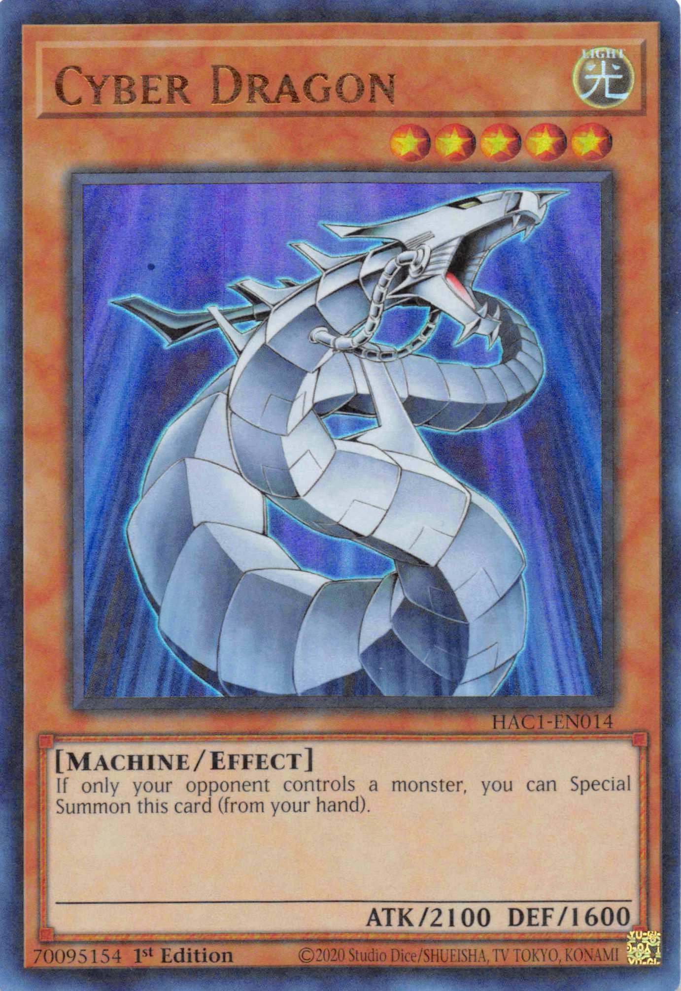 Cyber Dragon (Duel Terminal) [HAC1-EN014] Parallel Rare | Mega City Incorporated