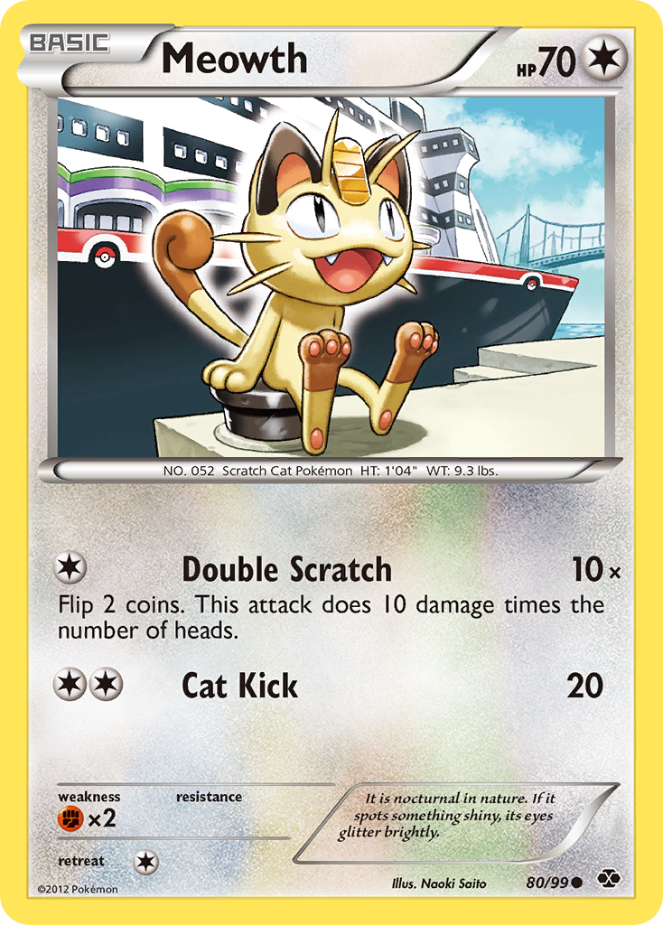 Meowth (80/99) [Black & White: Next Destinies] | Mega City Incorporated