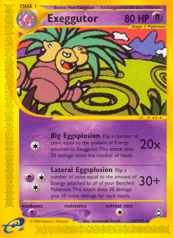 Exeggutor (13/147) [Aquapolis] | Mega City Incorporated