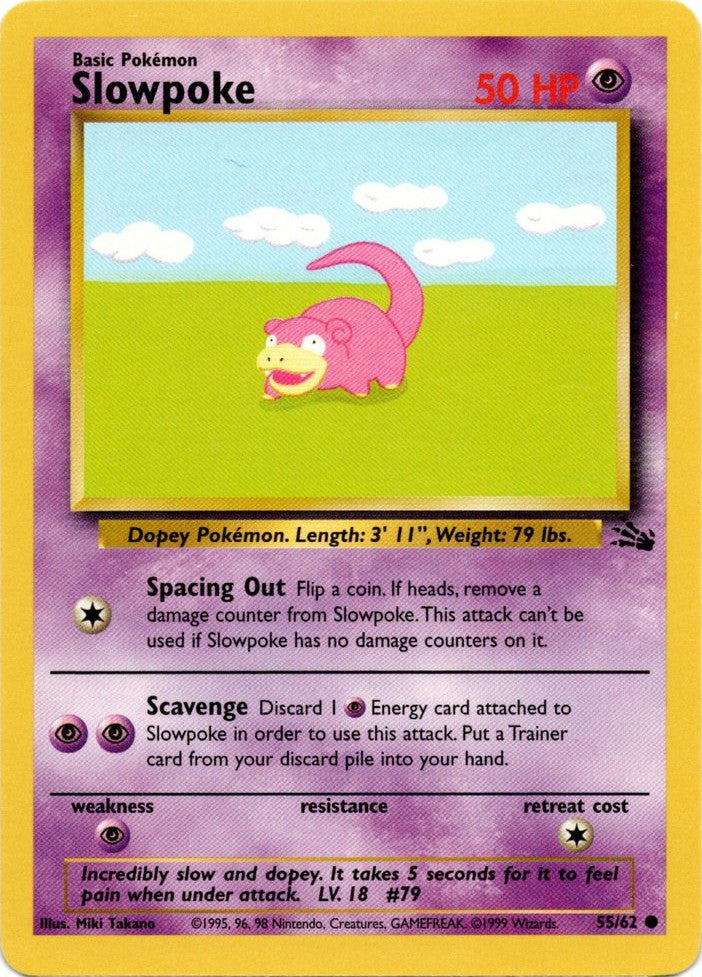 Slowpoke (55/62) [Fossil Unlimited] | Mega City Incorporated