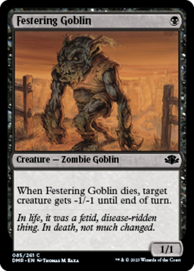 Festering Goblin [Dominaria Remastered] | Mega City Incorporated