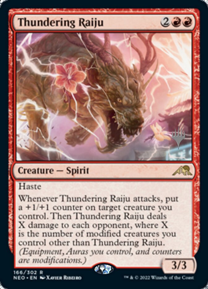 Thundering Raiju (Promo Pack) [Kamigawa: Neon Dynasty Promos] | Mega City Incorporated