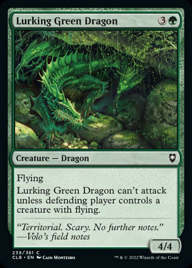 Lurking Green Dragon [Commander Legends: Battle for Baldur's Gate] | Mega City Incorporated