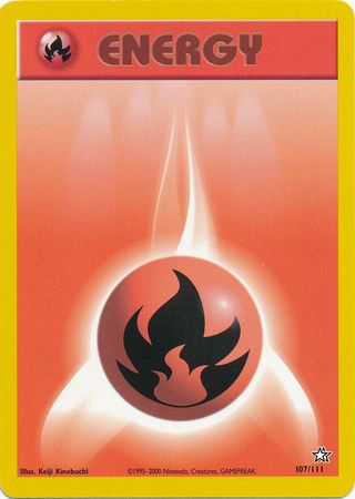 Fire Energy (107/111) [Neo Genesis Unlimited] | Mega City Incorporated