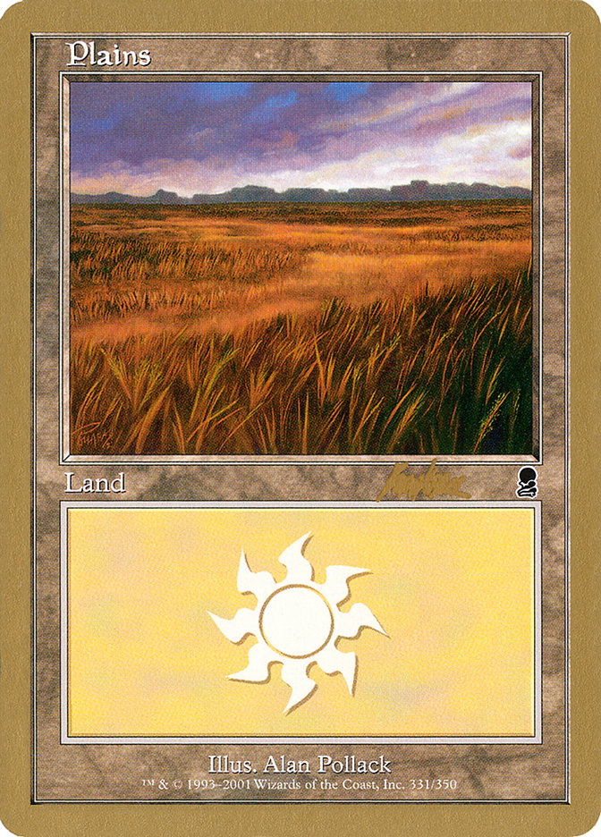 Plains (bk331a) (Brian Kibler) [World Championship Decks 2002] | Mega City Incorporated