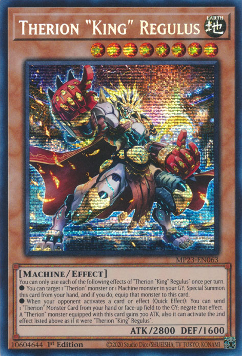 Therion "King" Regulus [MP23-EN063] Prismatic Secret Rare | Mega City Incorporated