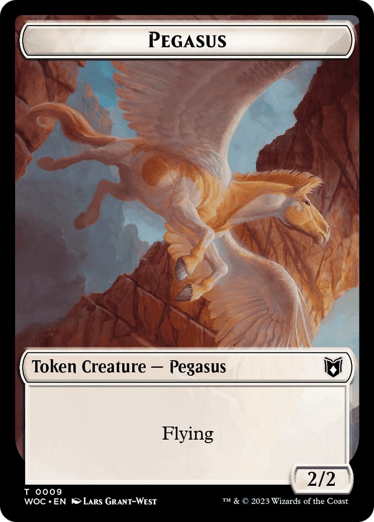 Pirate // Pegasus Double-Sided Token [Wilds of Eldraine Commander Tokens] | Mega City Incorporated