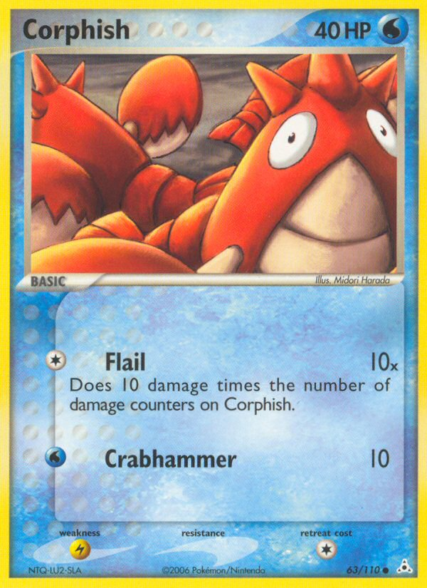 Corphish (63/110) [EX: Holon Phantoms] | Mega City Incorporated