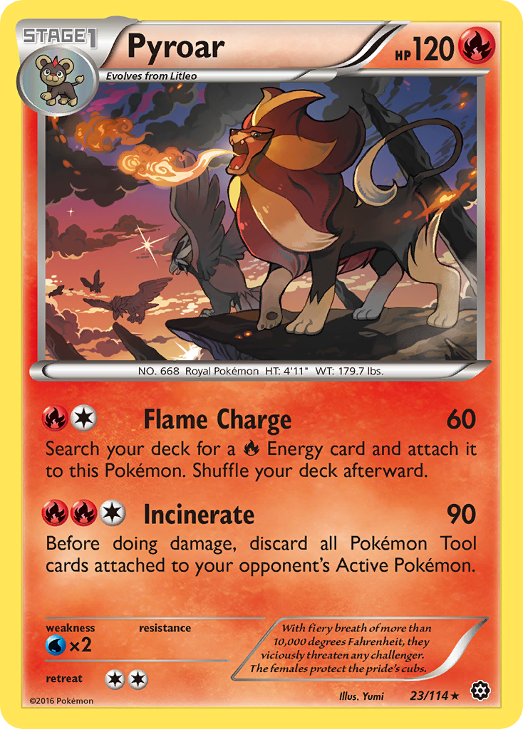 Pyroar (23/114) [XY: Steam Siege] | Mega City Incorporated