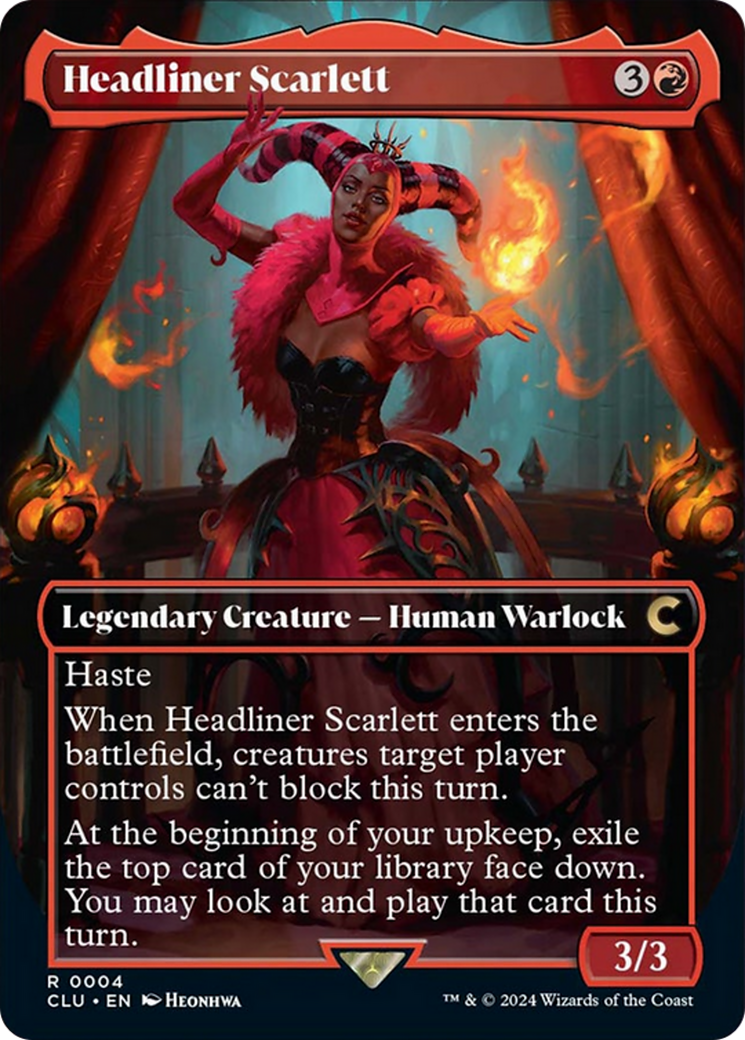 Headliner Scarlett (Borderless) [Ravnica: Clue Edition] | Mega City Incorporated
