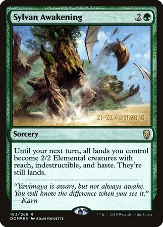Sylvan Awakening [Dominaria Promos] | Mega City Incorporated