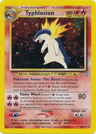 Typhlosion (18/111) [Neo Genesis Unlimited] | Mega City Incorporated