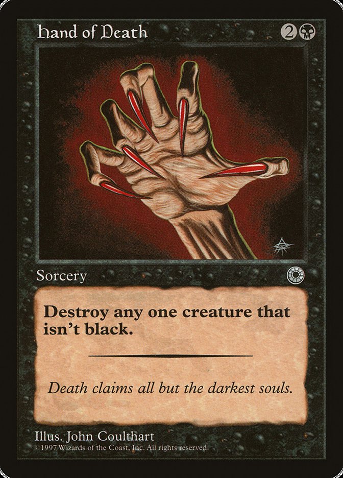 Hand of Death (Without Creature Color Explanation) [Portal] | Mega City Incorporated
