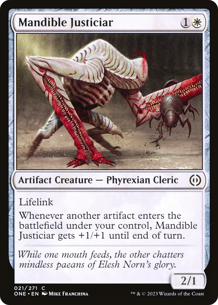 Mandible Justiciar [Phyrexia: All Will Be One] | Mega City Incorporated