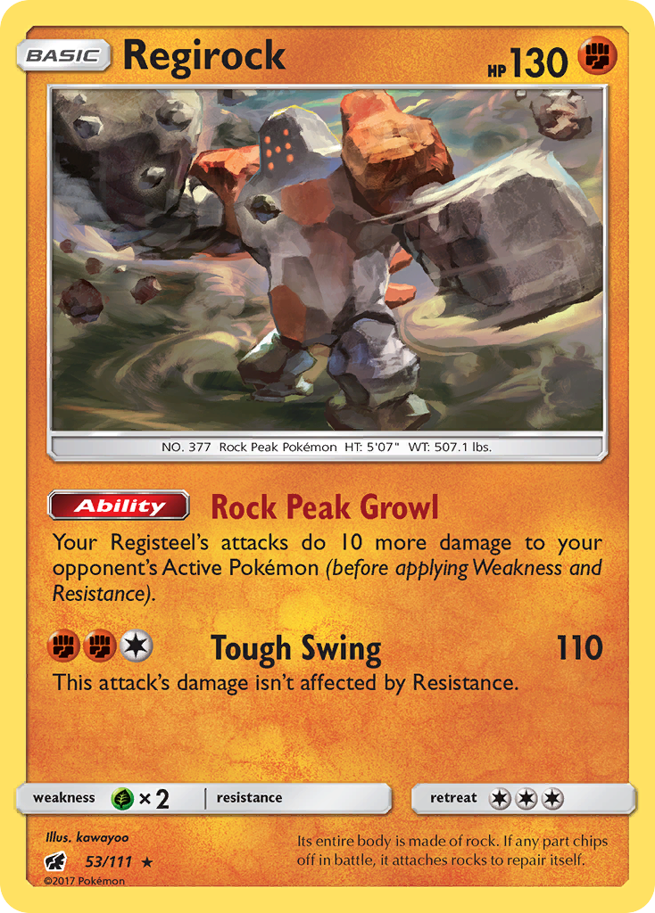 Regirock (53/111) [Sun & Moon: Crimson Invasion] | Mega City Incorporated