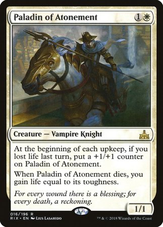 Paladin of Atonement [Rivals of Ixalan] | Mega City Incorporated