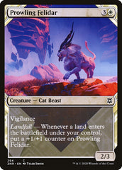 Prowling Felidar (Showcase) [Zendikar Rising] | Mega City Incorporated