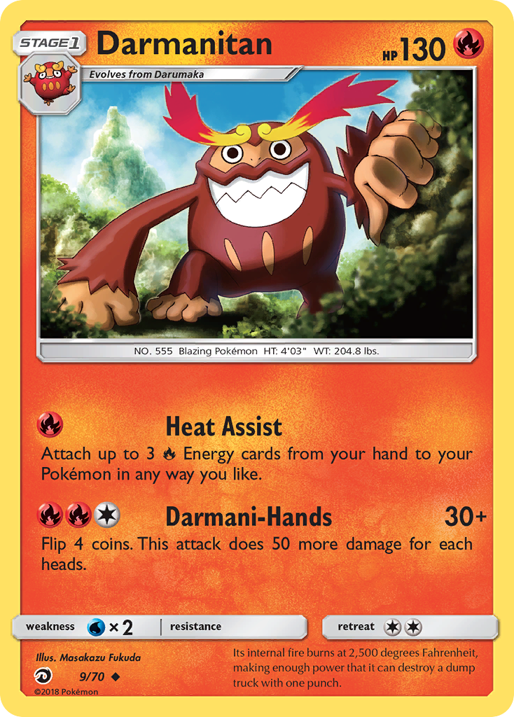Darmanitan (9/70) [Sun & Moon: Dragon Majesty] | Mega City Incorporated