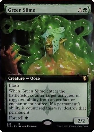 Green Slime (Extended Art) [Commander Legends: Battle for Baldur's Gate] | Mega City Incorporated