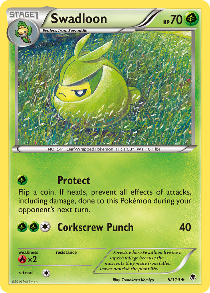 Swadloon (6/119) [XY: Phantom Forces] | Mega City Incorporated