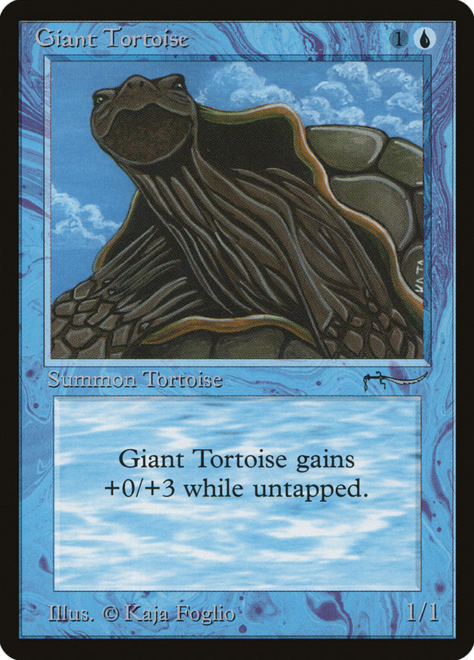 Giant Tortoise (Dark Mana Cost) [Arabian Nights] | Mega City Incorporated