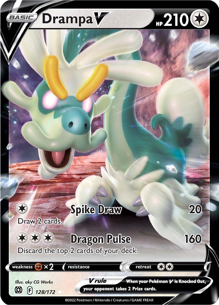 Drampa V (128/172) [Sword & Shield: Brilliant Stars] | Mega City Incorporated