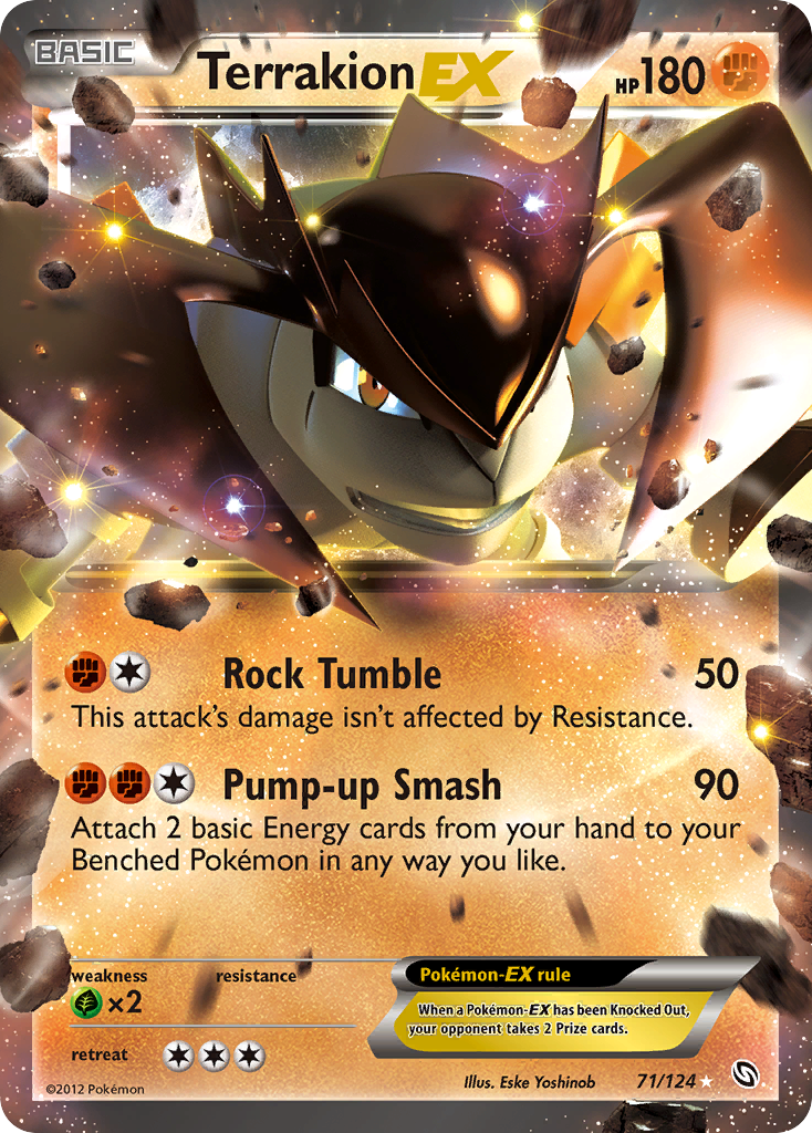 Terrakion EX (71/124) [Black & White: Dragons Exalted] | Mega City Incorporated