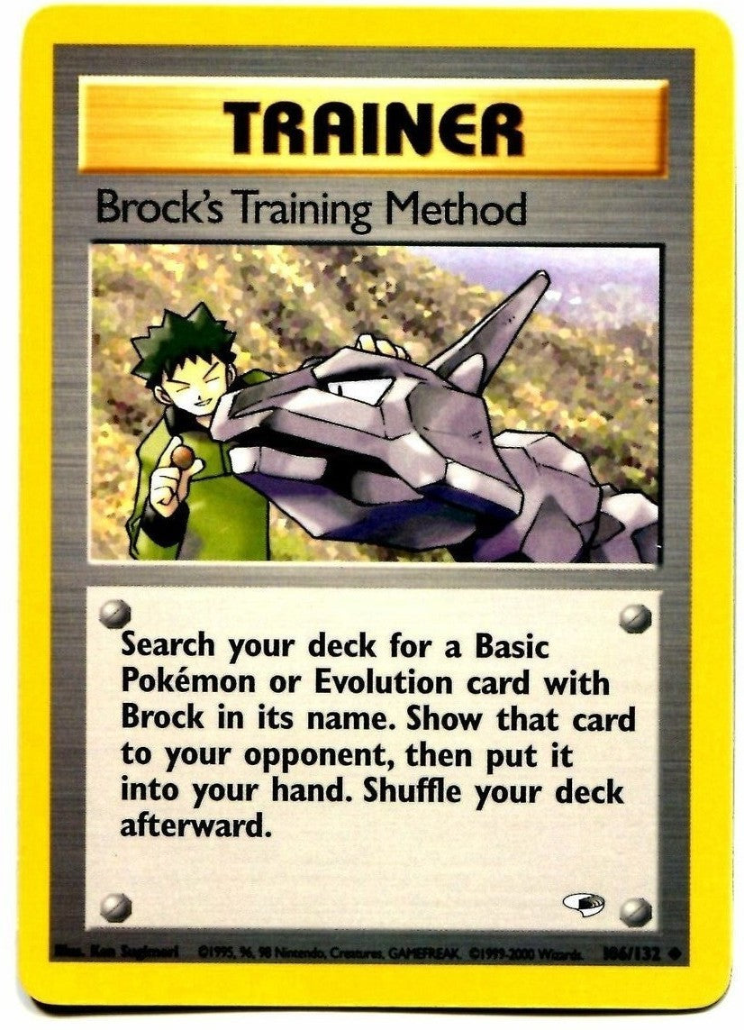 Brock's Training Method (106/132) [Gym Heroes Unlimited] | Mega City Incorporated