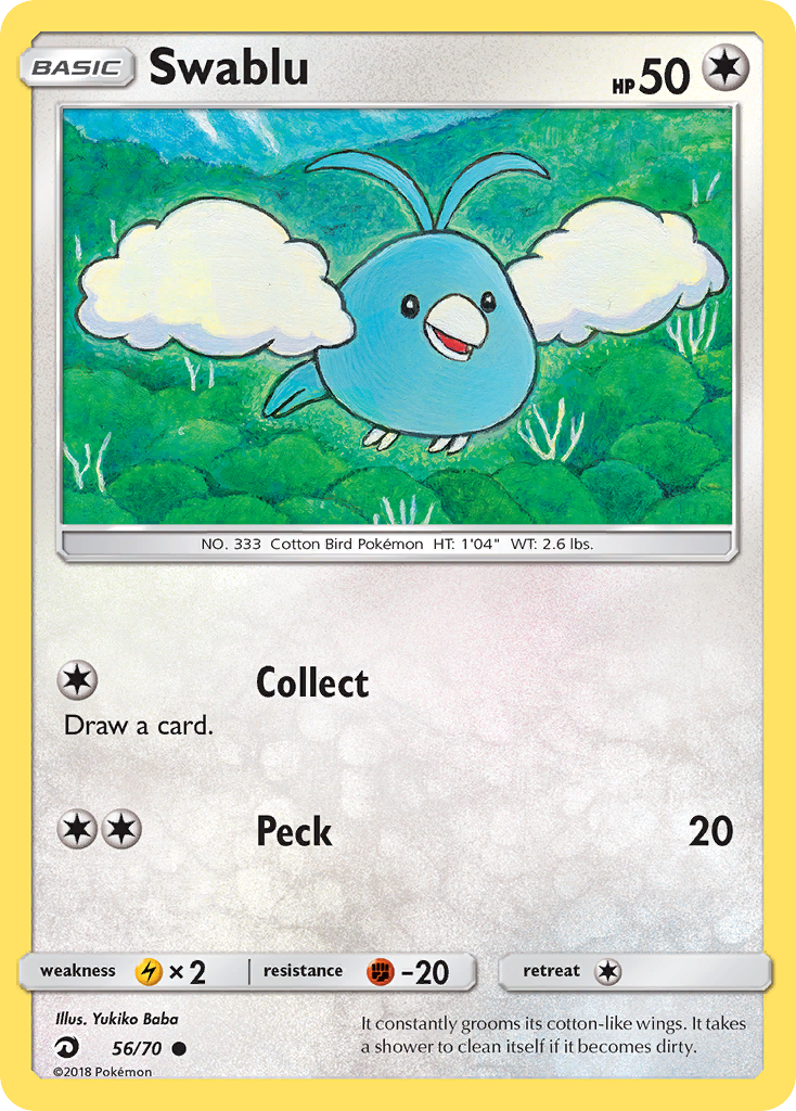 Swablu (56/70) [Sun & Moon: Dragon Majesty] | Mega City Incorporated