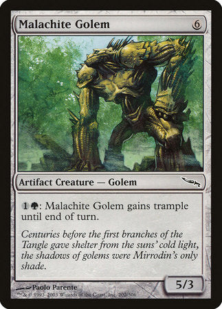 Malachite Golem [Mirrodin] | Mega City Incorporated