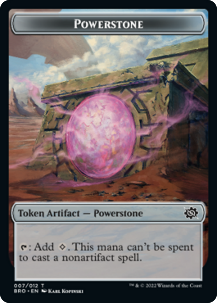 Powerstone Token [The Brothers' War Tokens] | Mega City Incorporated