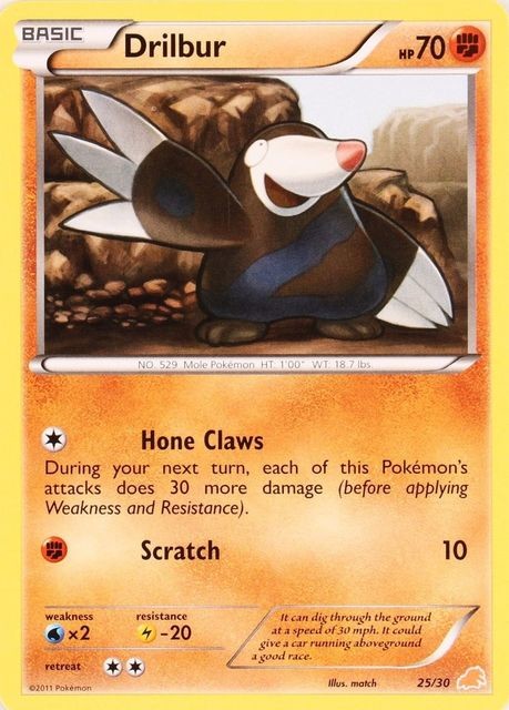 Drilbur (25/30) [Black & White: Trainer Kit - Excadrill] | Mega City Incorporated