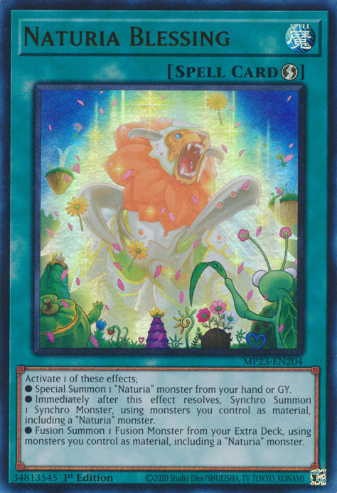 Naturia Blessing [MP23-EN204] Ultra Rare | Mega City Incorporated