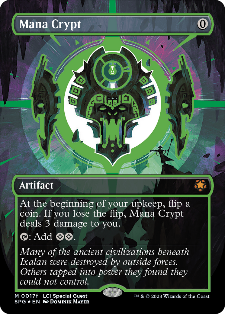 Mana Crypt (0017f) (Borderless) [The Lost Caverns of Ixalan Special Guests] | Mega City Incorporated