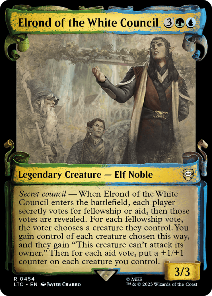 Elrond of the White Council [The Lord of the Rings: Tales of Middle-Earth Commander Showcase Scrolls] | Mega City Incorporated