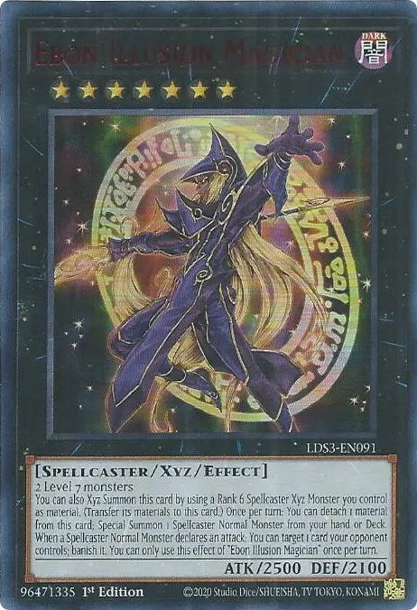 Ebon Illusion Magician (Red) [LDS3-EN091] Ultra Rare | Mega City Incorporated