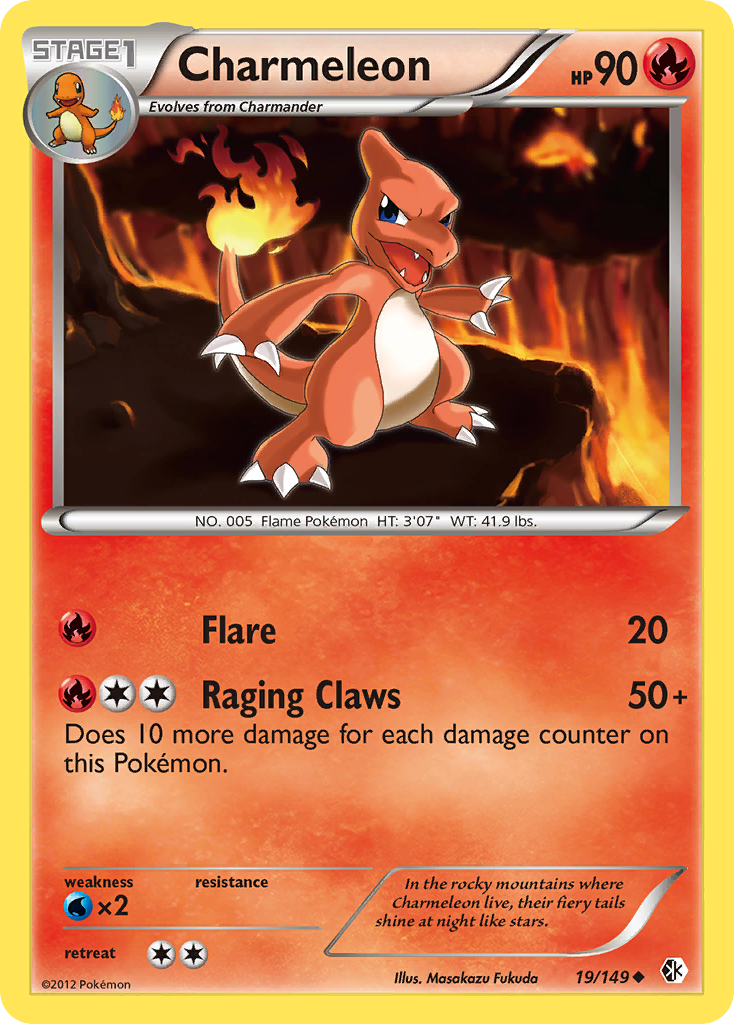 Charmeleon (19/149) [Black & White: Boundaries Crossed] | Mega City Incorporated