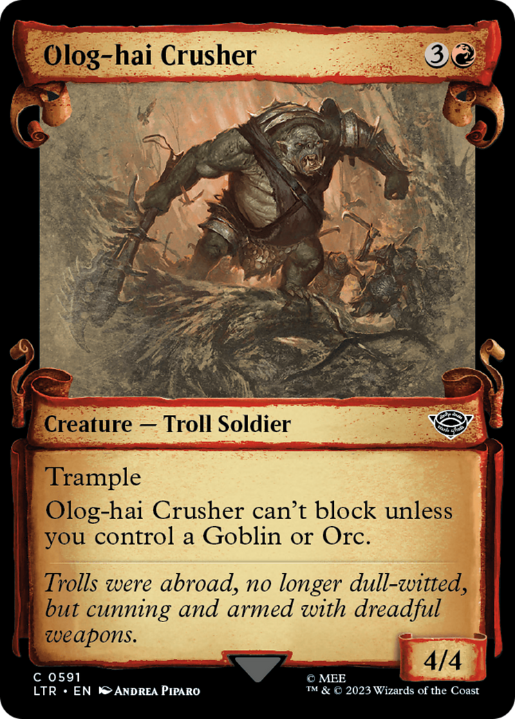 Olog-Hai Crusher [The Lord of the Rings: Tales of Middle-Earth Showcase Scrolls] | Mega City Incorporated