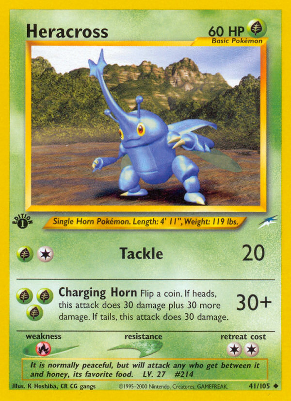 Heracross (41/105) [Neo Destiny 1st Edition] | Mega City Incorporated