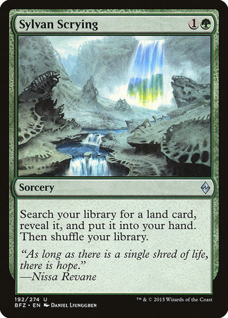 Sylvan Scrying [Battle for Zendikar] | Mega City Incorporated