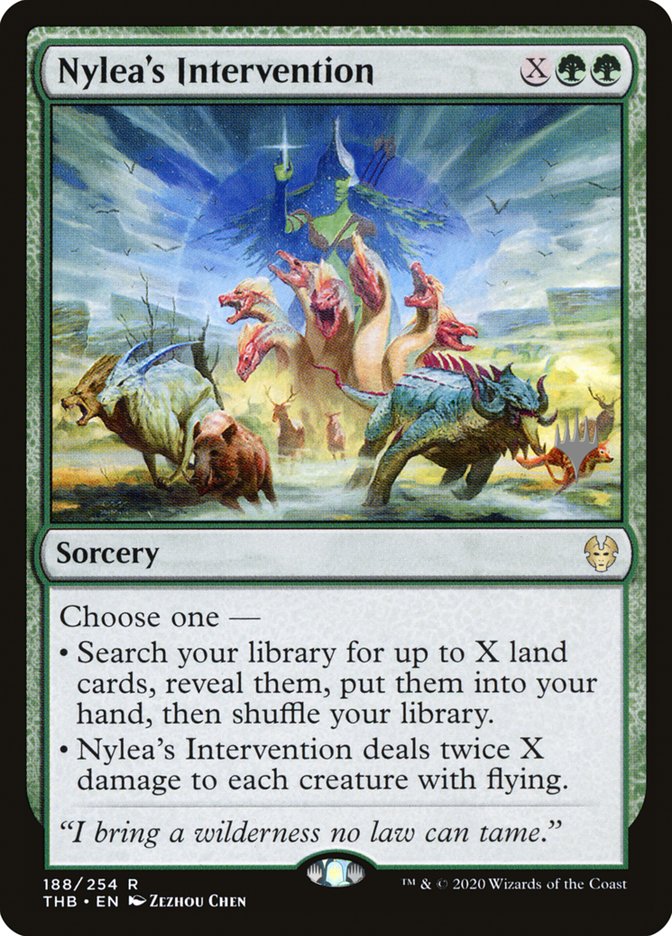 Nylea's Intervention (Promo Pack) [Theros Beyond Death Promos] | Mega City Incorporated