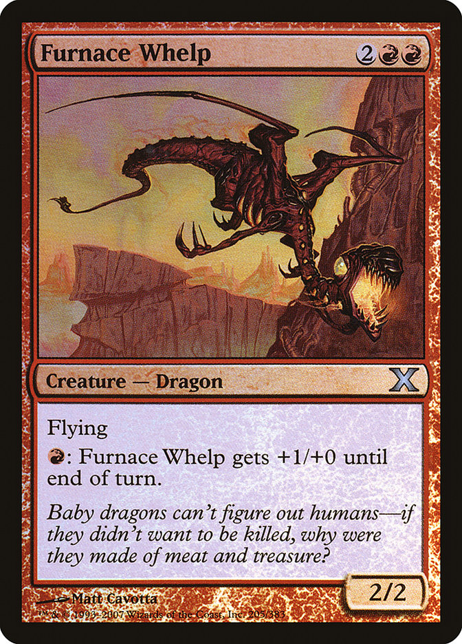 Furnace Whelp (Premium Foil) [Tenth Edition] | Mega City Incorporated