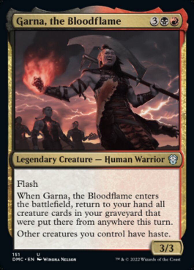 Garna, the Bloodflame [Dominaria United Commander] | Mega City Incorporated