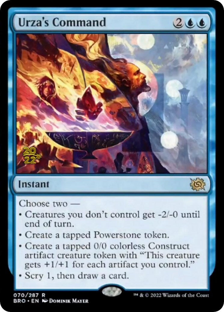 Urza's Command [The Brothers' War: Prerelease Promos] | Mega City Incorporated