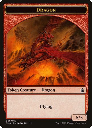 Dragon Token (006) [Commander Anthology Tokens] | Mega City Incorporated