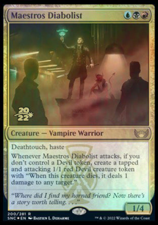 Maestros Diabolist [Streets of New Capenna Prerelease Promos] | Mega City Incorporated