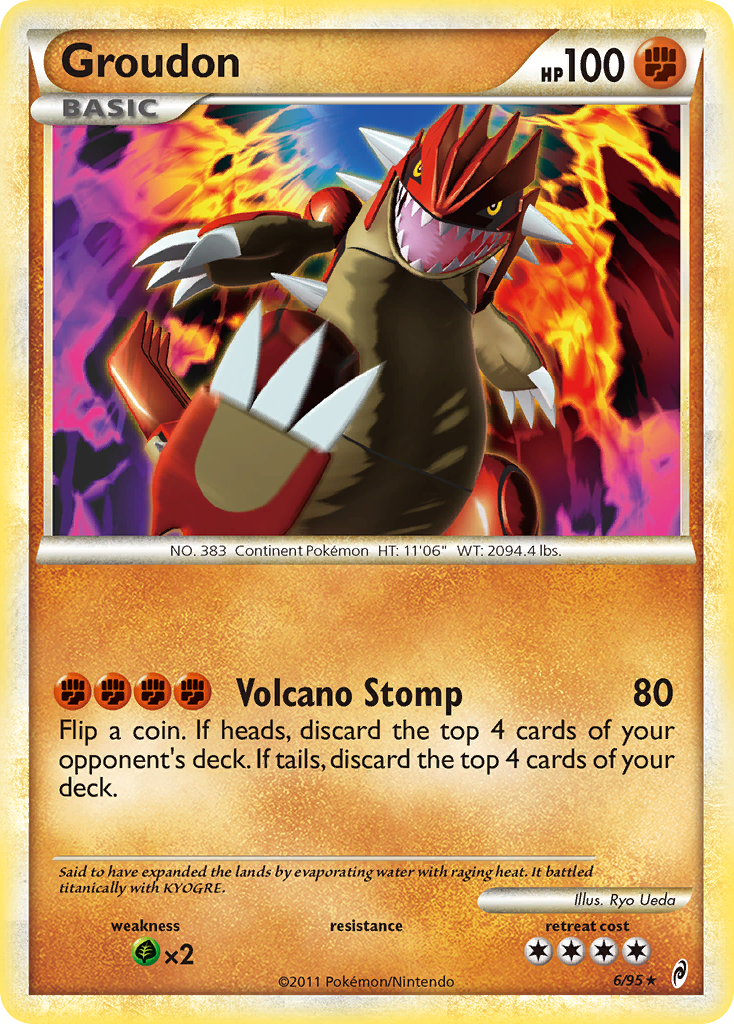 Groudon (6/95) [HeartGold & SoulSilver: Call of Legends] | Mega City Incorporated