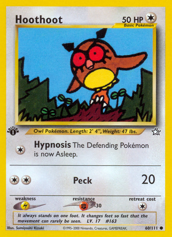 Hoothoot (60/111) [Neo Genesis 1st Edition] | Mega City Incorporated